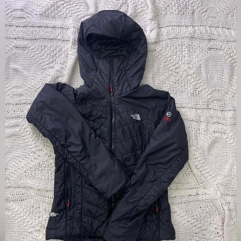 The North Face Black Quilted Hooded Jacket